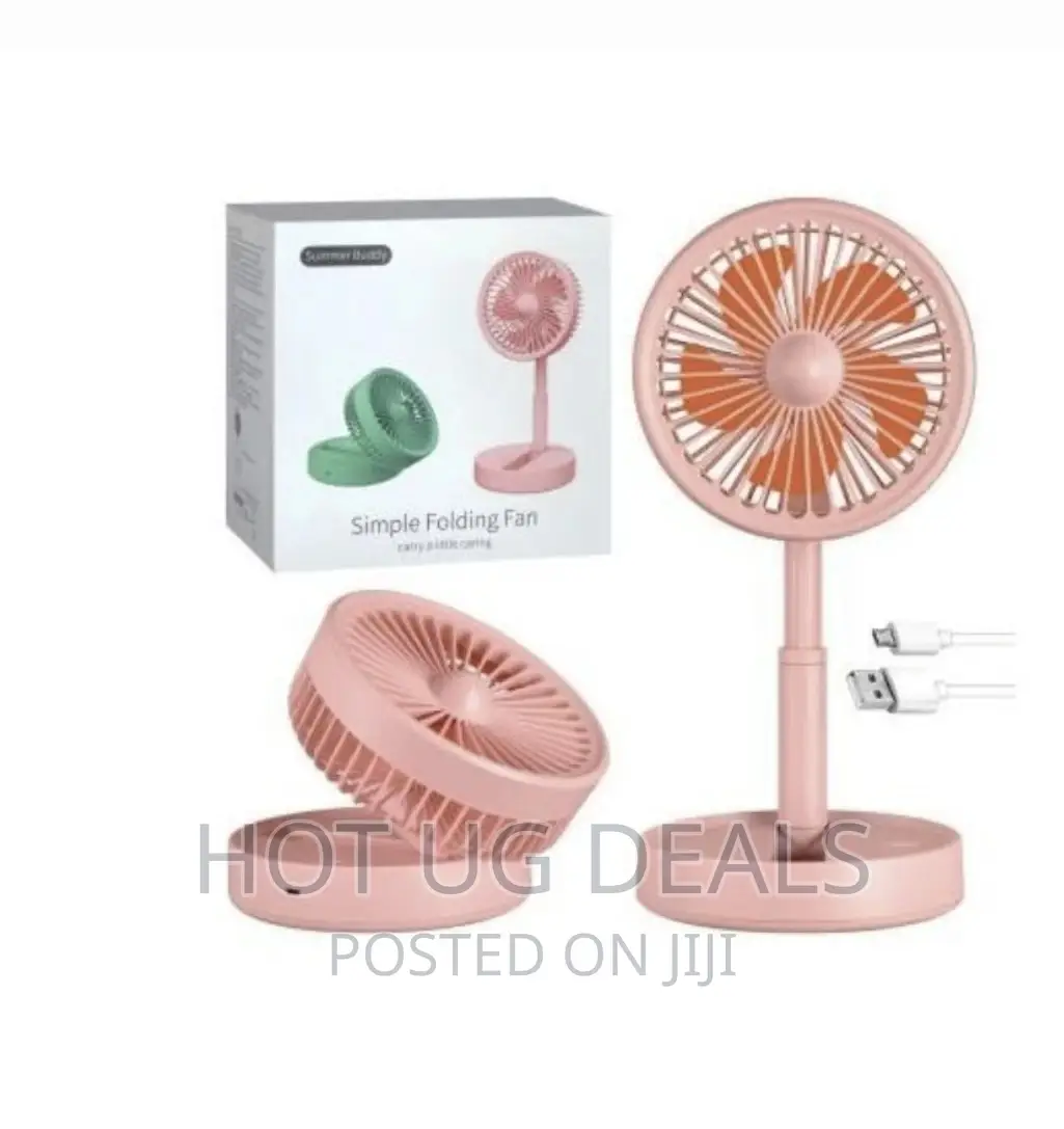 Rechargeable Portable Foldable Fan Hand Held - Color Varies