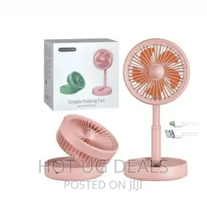 Rechargeable Portable Foldable Fan Hand Held - Color Varies