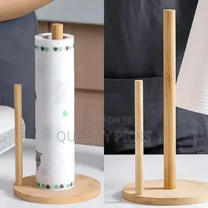 Portable Wooden Toilet Paper Holder