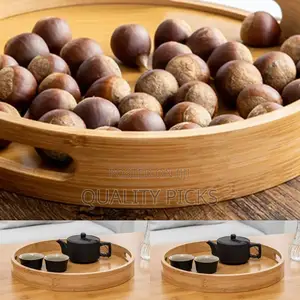 Round Wooden Tray