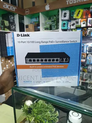 D-Link 10-Port 10/100 Long Range Poe Surveillance Switch