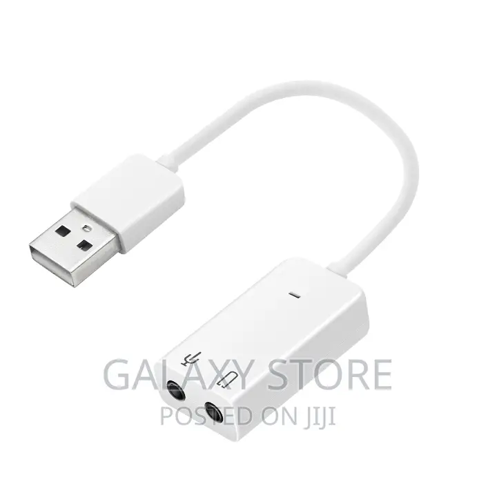 USB External Sound Card Adapter Audio Output Microphon Input
