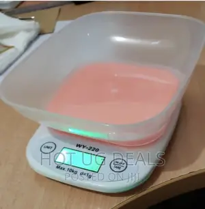 10kg Digital Kitchen Weighing Scale - White