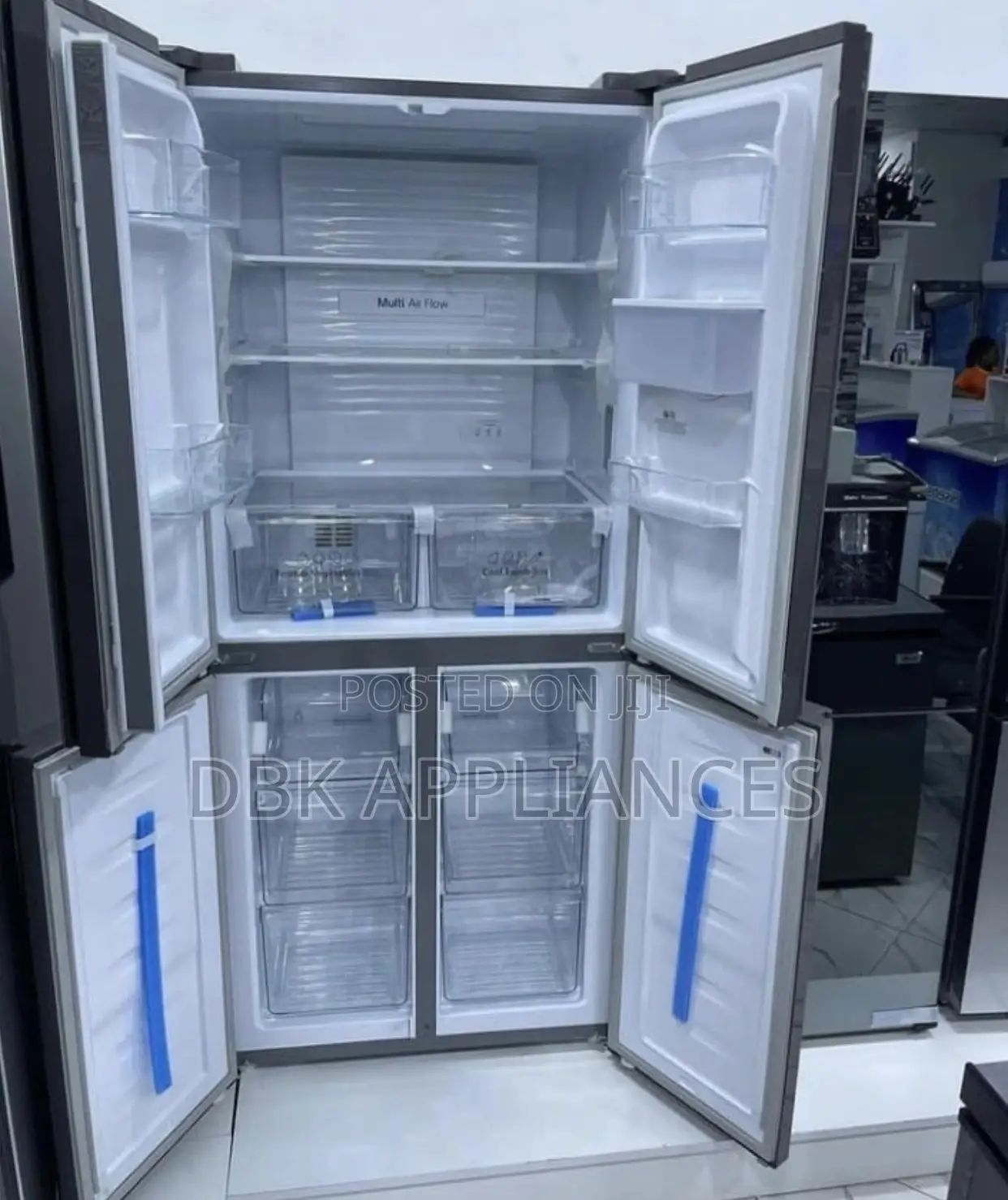 Hisense 561L Four Door Refrigerator Dispenser 2yr Warrant