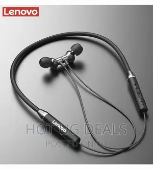 Lenovo HE05 Wireless Neckband Headphones - Grey