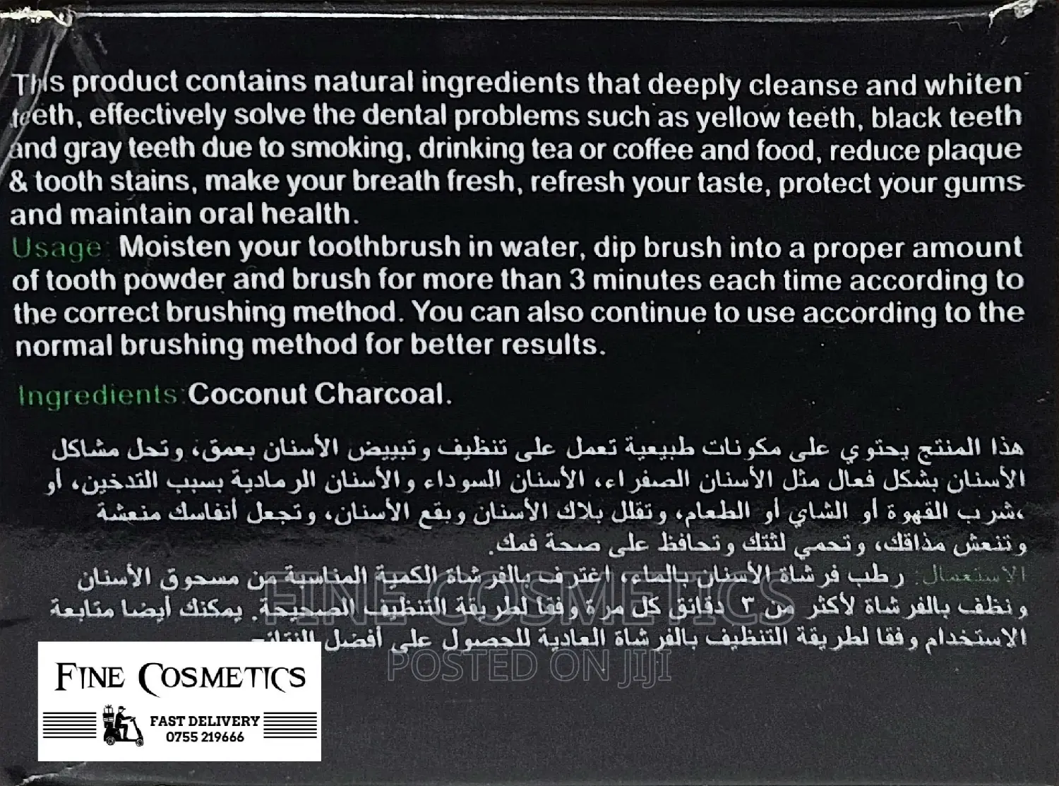 Original TEETH WHITENING Charcoal Powder