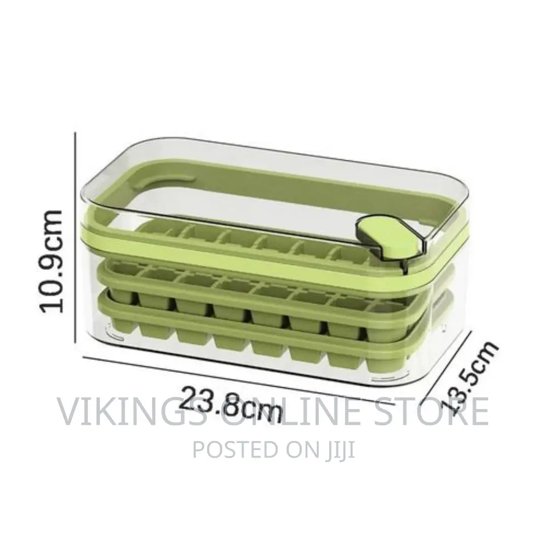 32/64grid Pressing Style Ice Mold Box Plastic Ice Cube Maker