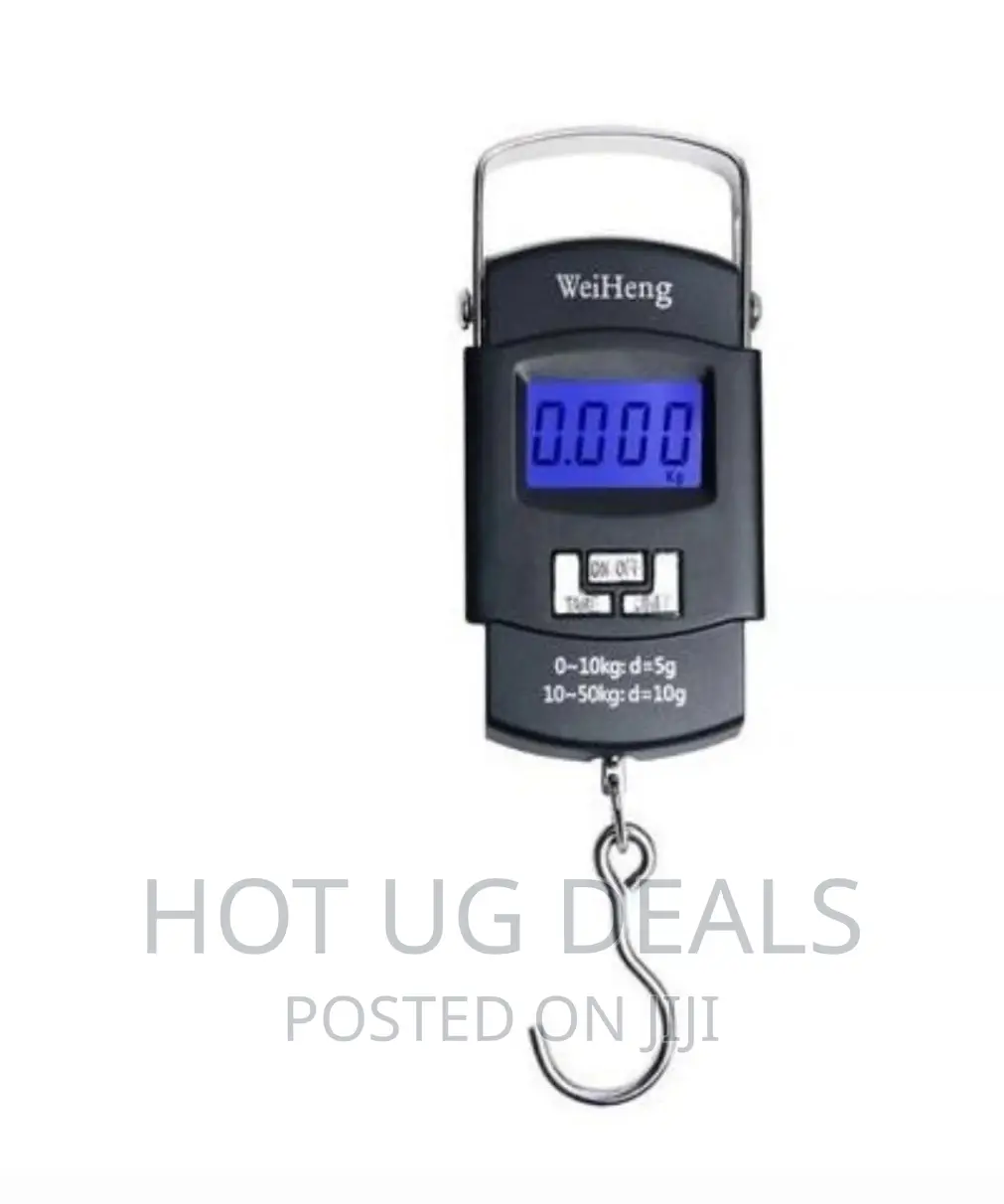 50kg Weiheng Portable Electronic Weighing Scale - Black