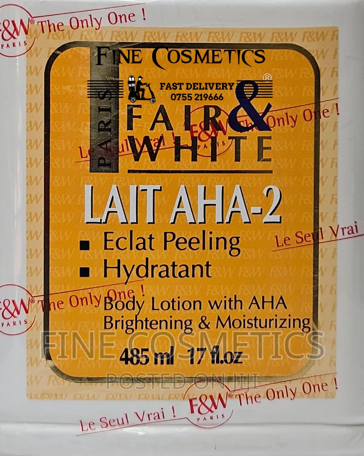 Fair and White ,AHA Brightening and Moisturizing Body Lotion