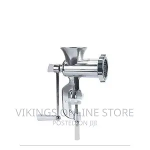 Hand Manual Meat Grinder Mincer - Silver
