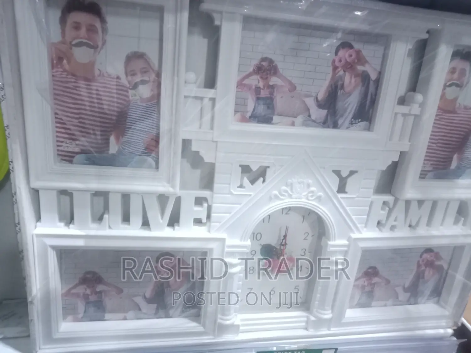Photo Frame With Wall Clock