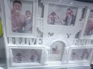 Photo Frame With Wall Clock