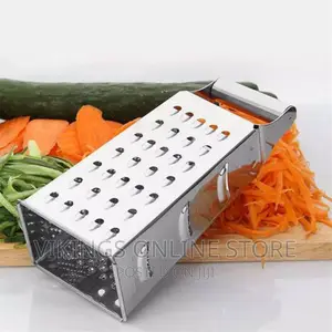 4 Sided Grater for Cutting and Slicing Vegetables - Silver