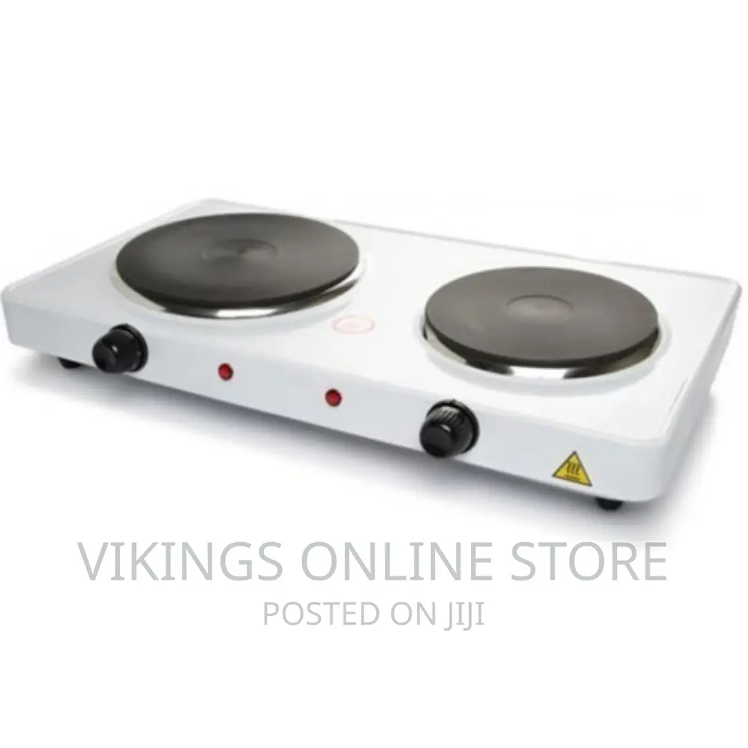 Double Burner 2000W Hotplate - White
