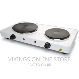 Double Burner 2000W Hotplate - White