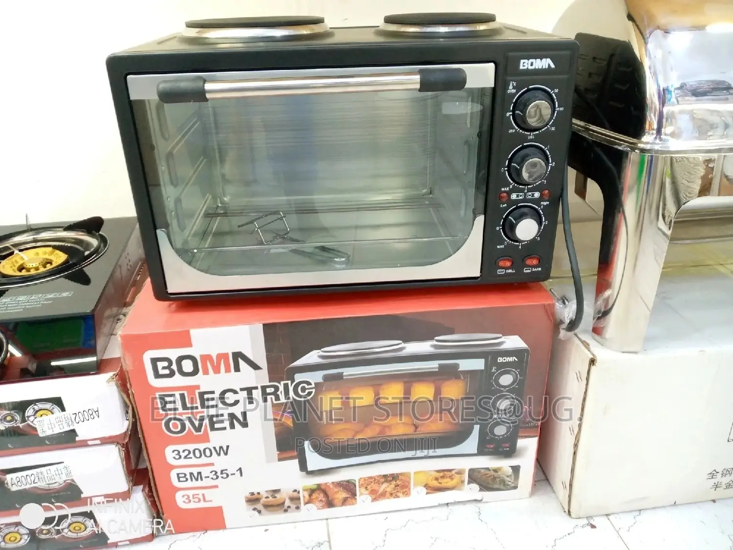 BOMA 35litres Mini Ovens With Hotplates \\ 3200w \\ B-35-1