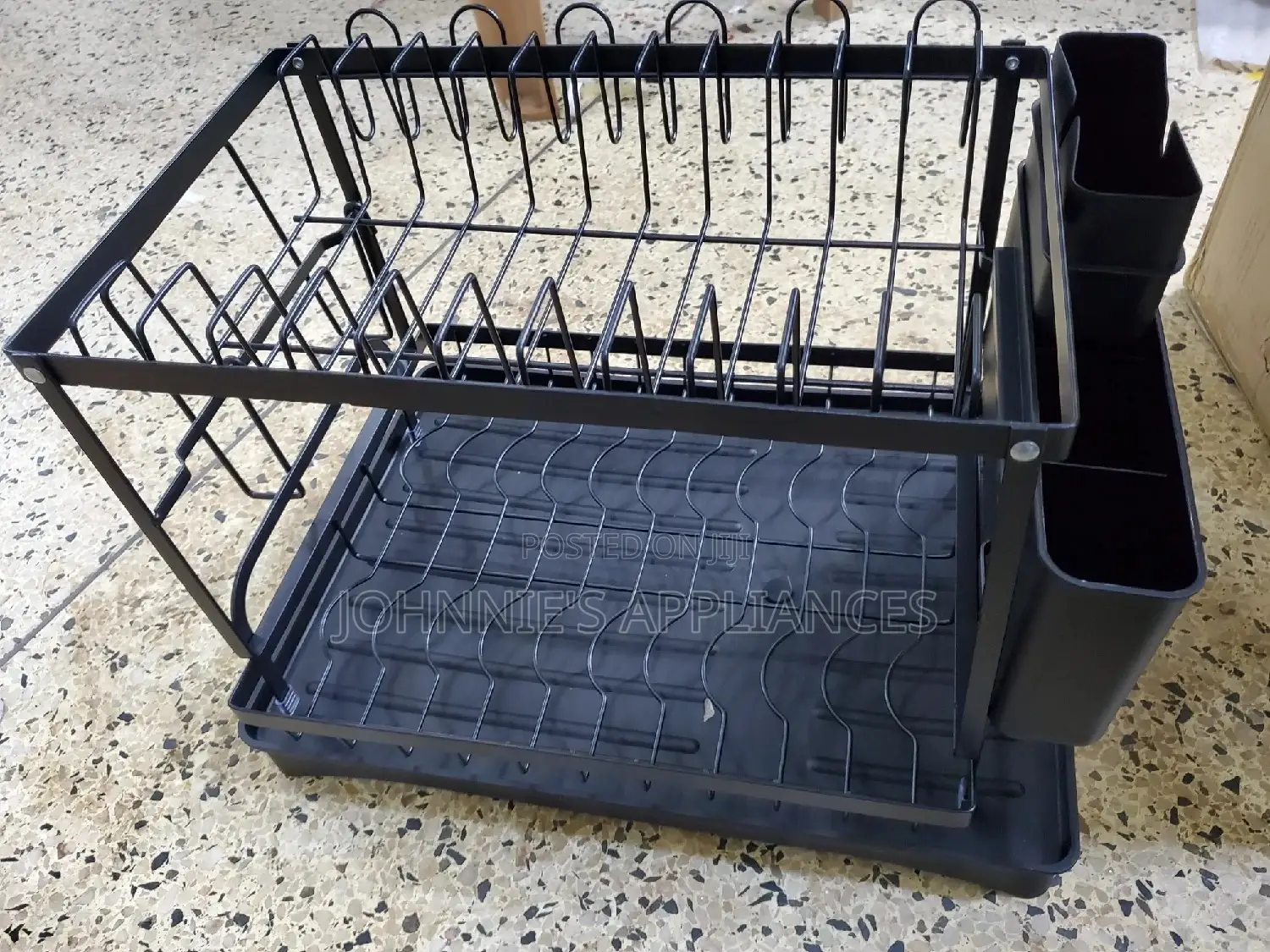 Dish Rack Drainer 2layer Black