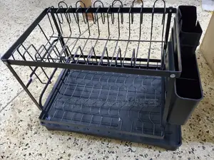 Dish Rack Drainer 2layer Black