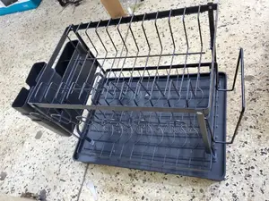 Dish Rack Drainer 2layer Black
