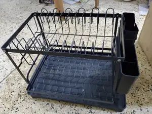 Dish Rack Drainer 2layer Black