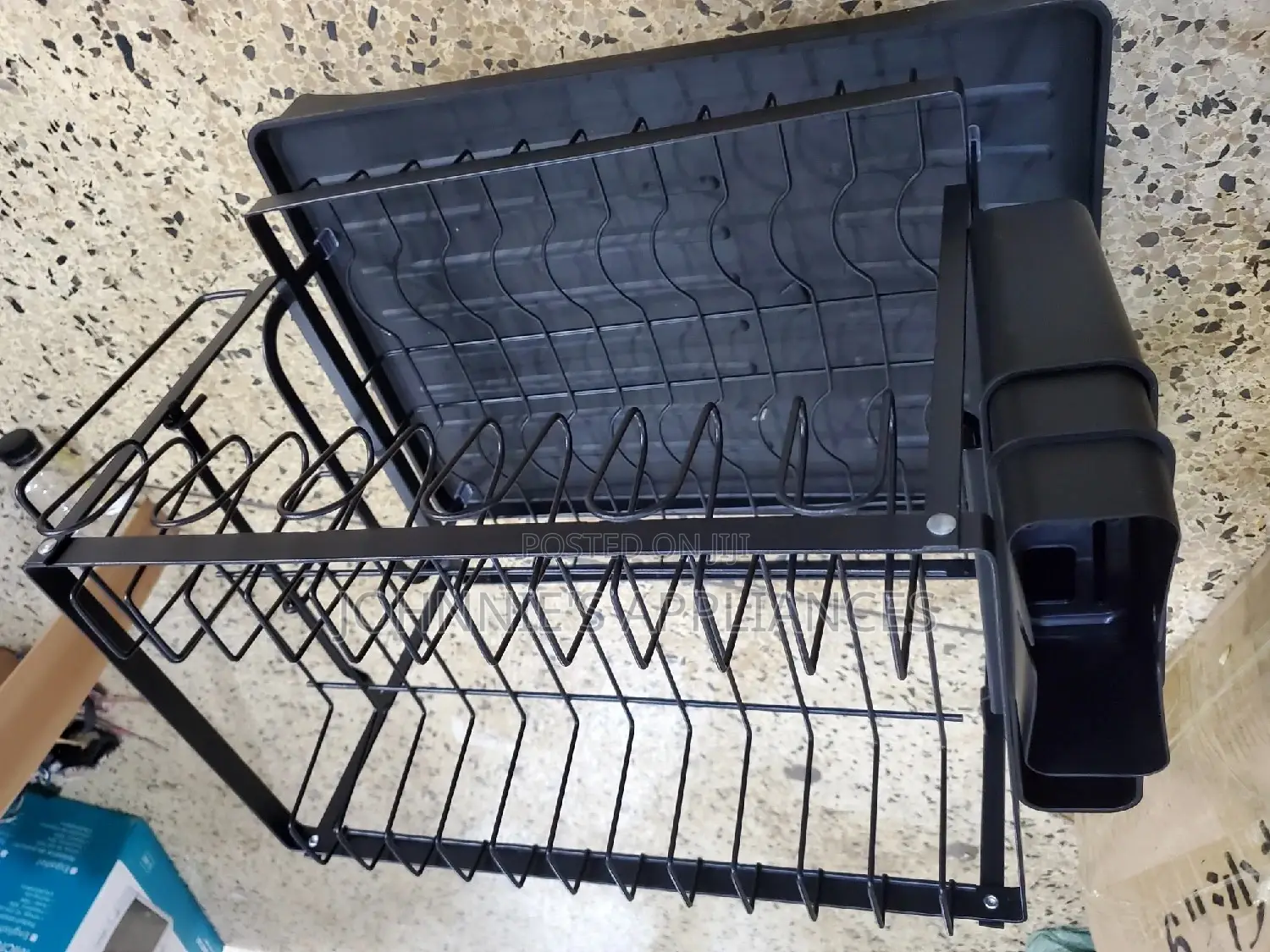 Dish Rack Drainer 2layer Black