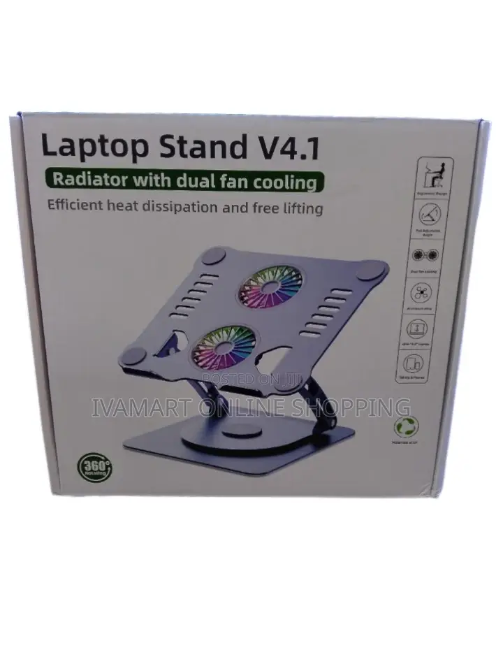 Laptop Stand - Radiator With Dual Cooling Fan