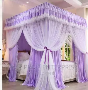 4 Stands Mosquito Net With Curtains Design 4*6