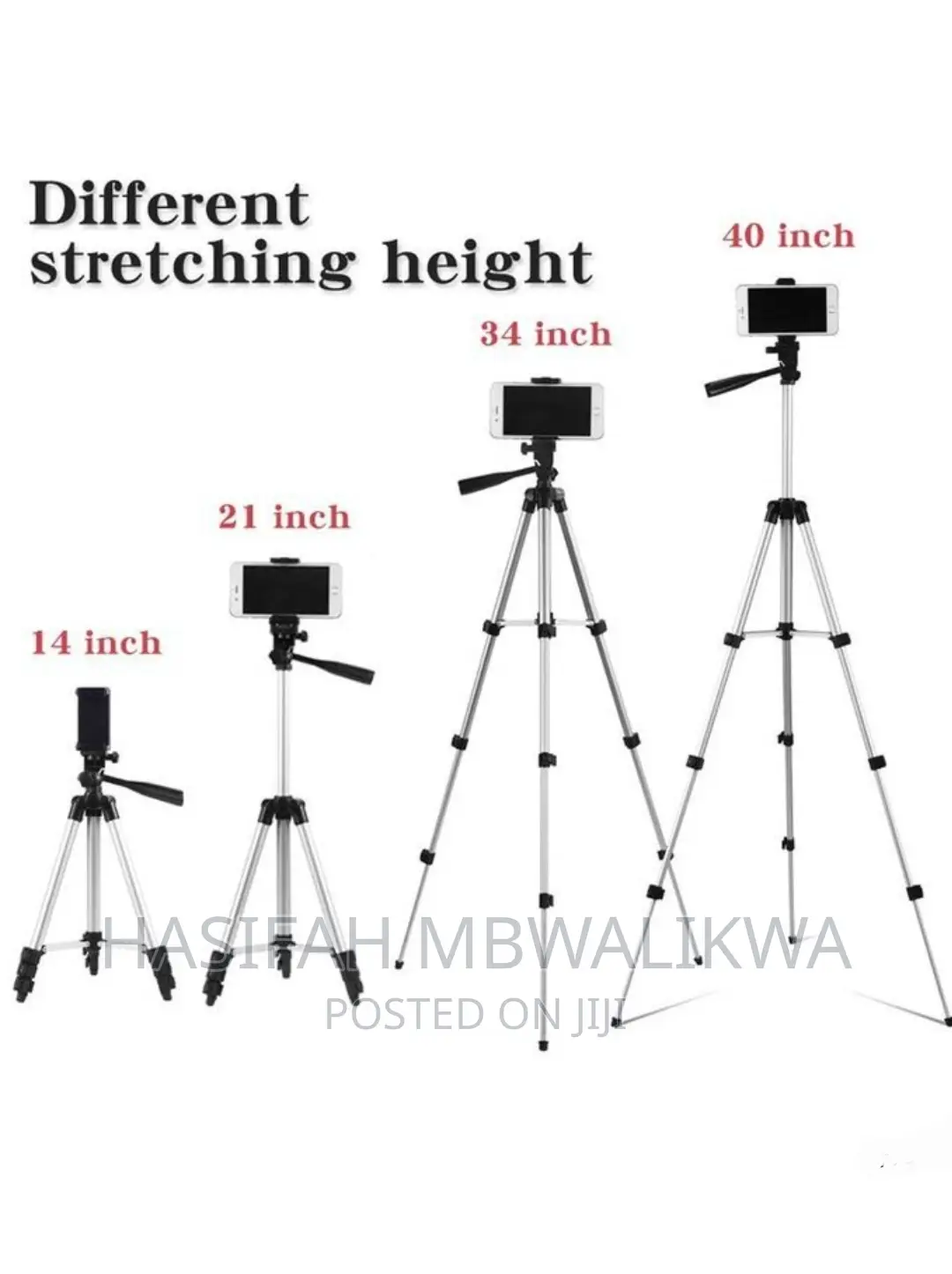 Outdoor/ Indoor Portable Tripod Stand + Remote Control