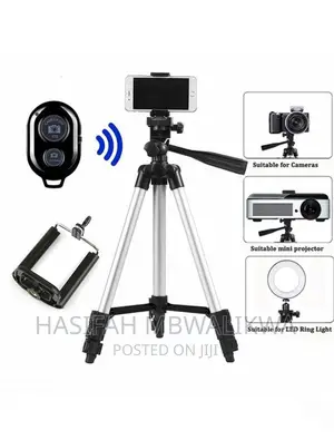 Outdoor/ Indoor Portable Tripod Stand + Remote Control