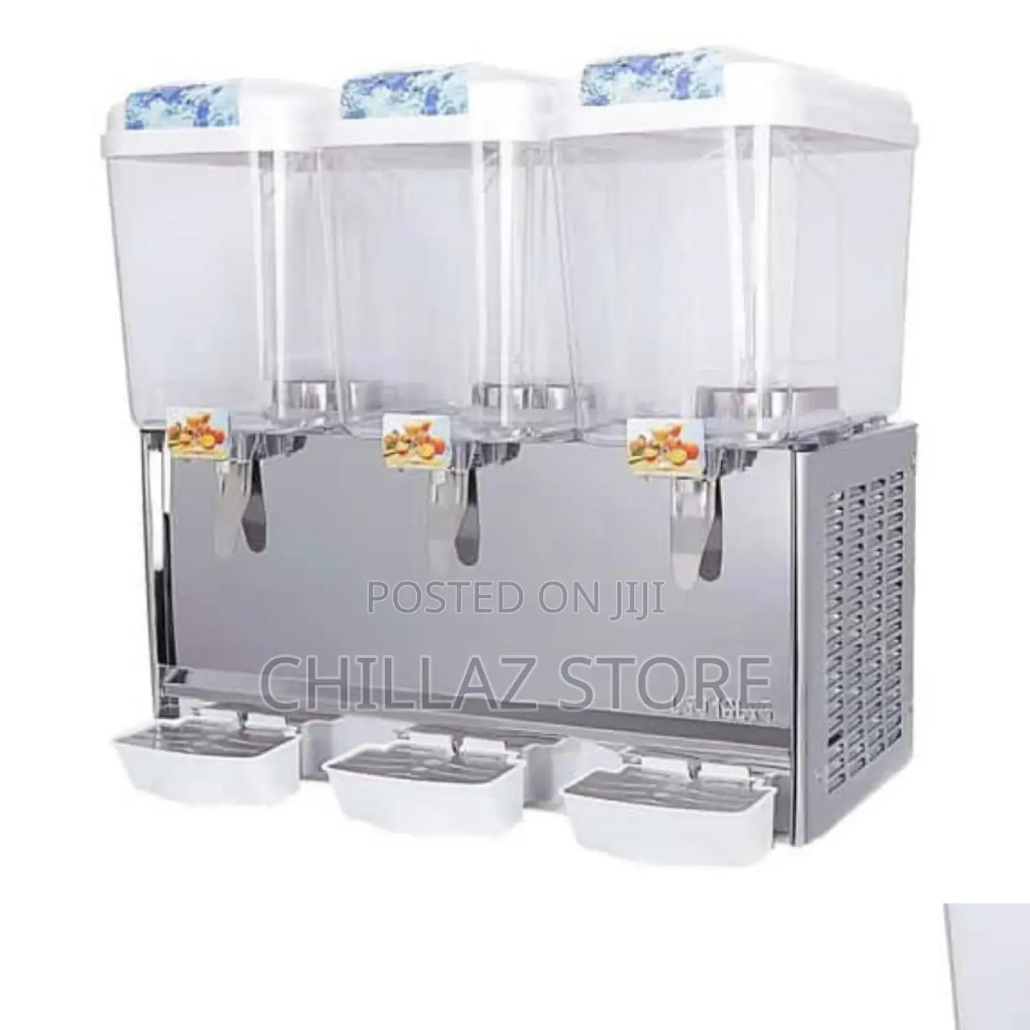 Triple Commercial Beverage Cooler.