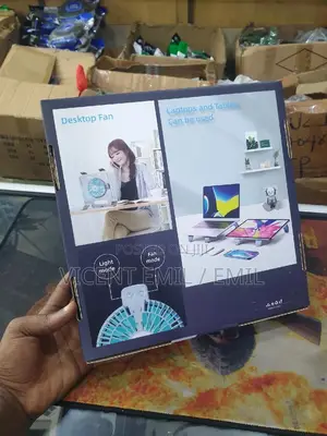 Laptop and Tablet Stand With a Cooling Fan