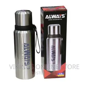 Always Vacuum Flask 1ltre- Silver