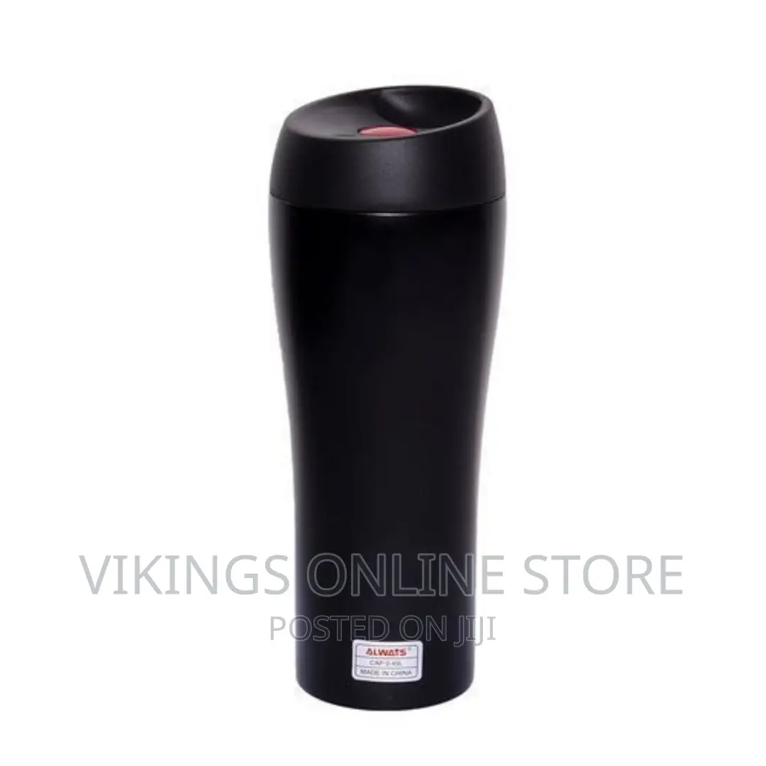 Always Stainless Steel Travel Mug, 450ml - Black