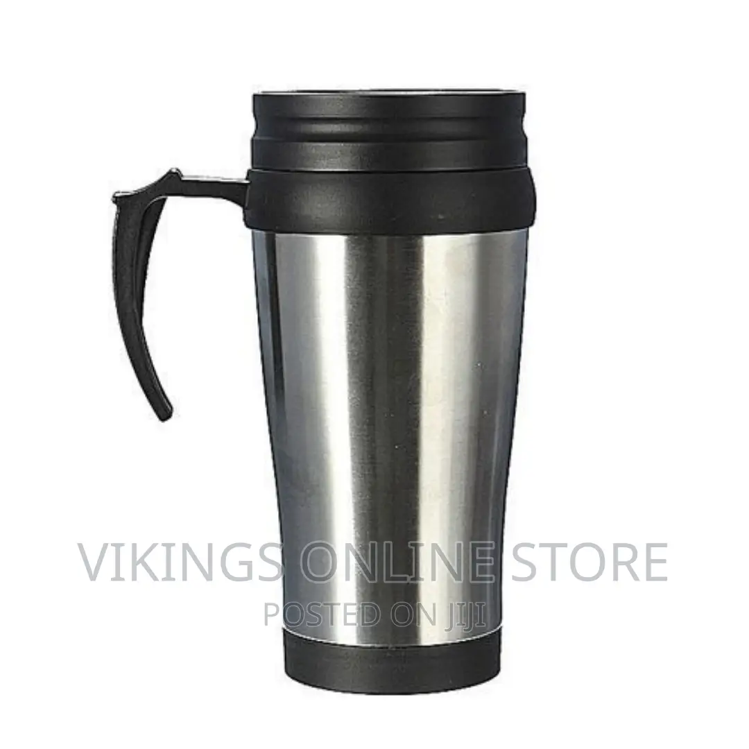 Portable Stainless Travel Insulated Mug - Silver