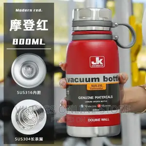 JK 1500ml Vacuum Insulated With Cup Lid Thermo Water Flask