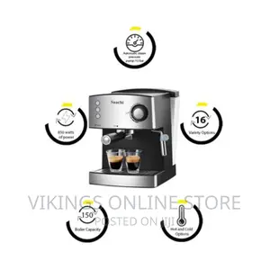 Saachi Electric Coffee Machine - Silver