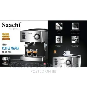 Saachi Electric Coffee Machine - Silver
