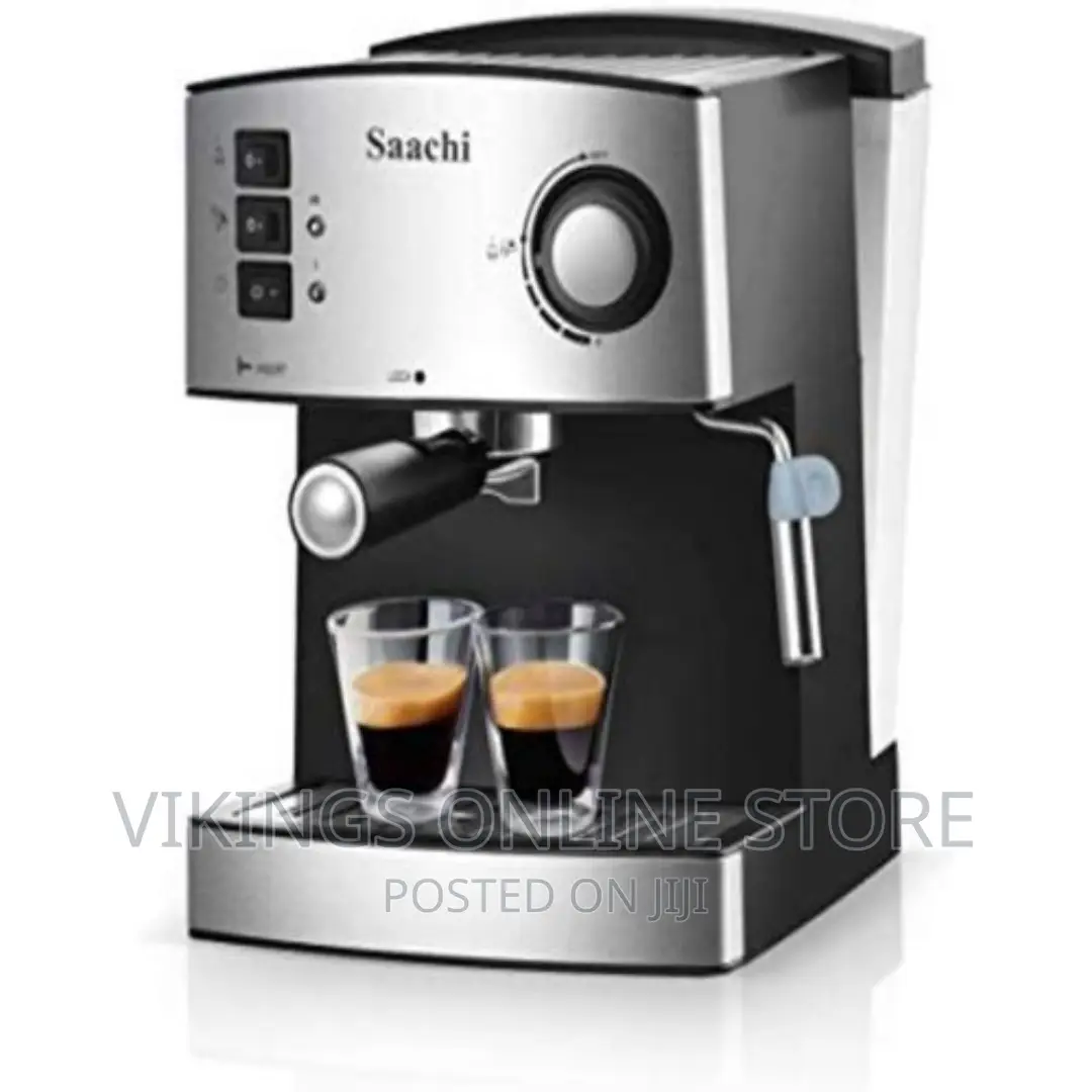 Saachi Electric Coffee Machine - Silver
