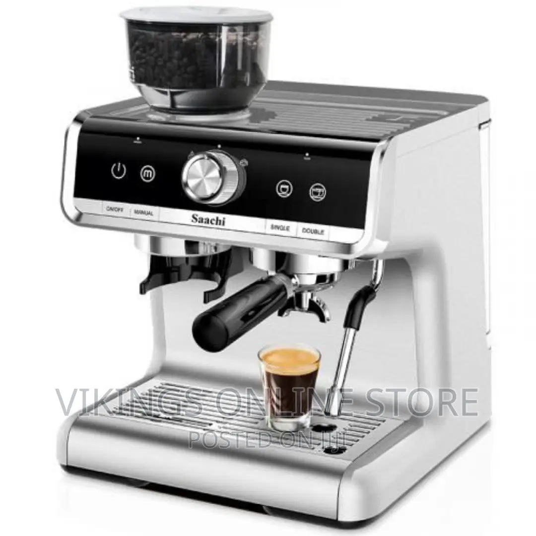 Cuppucino,Coffee Maker With Grinder and 15 Bar Espresso Pump
