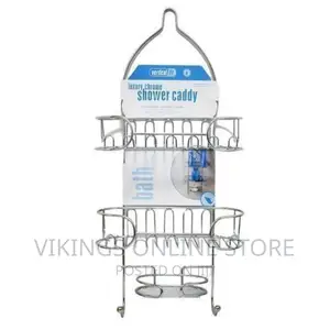 Bathroom Organizer Vertical Fit Shower Caddy Storage Rack-