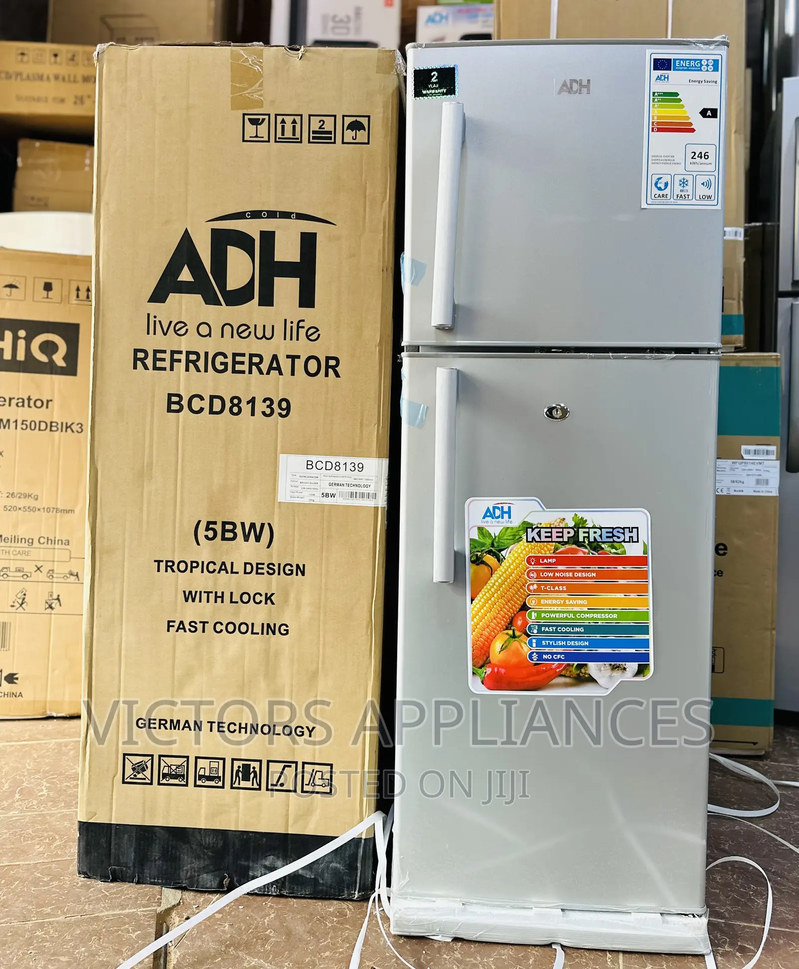 Adh German Technology 158L Refrigerator