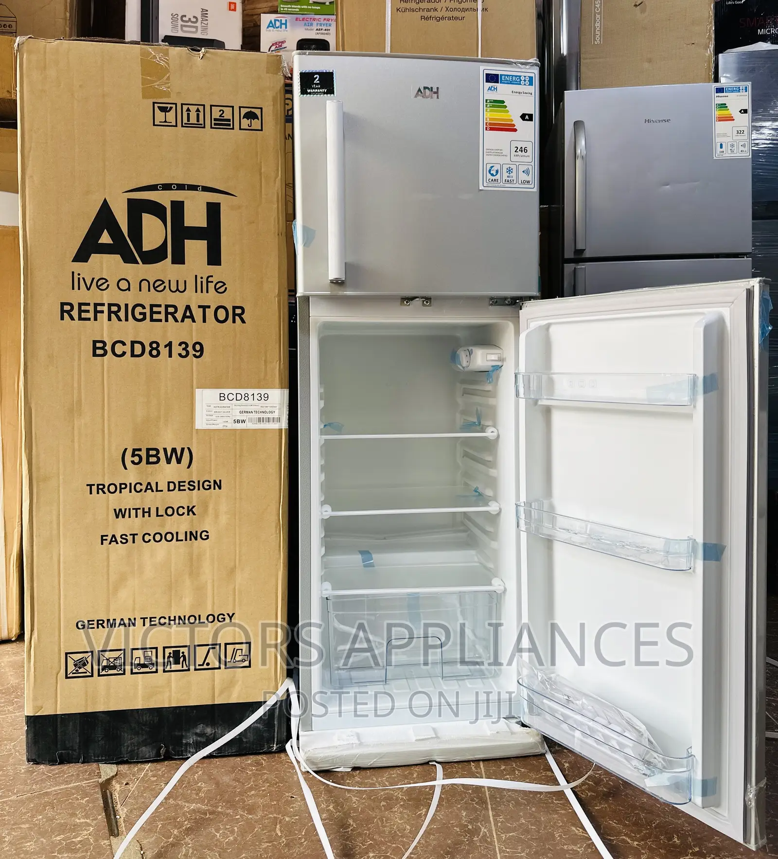 Adh German Technology 158L Refrigerator