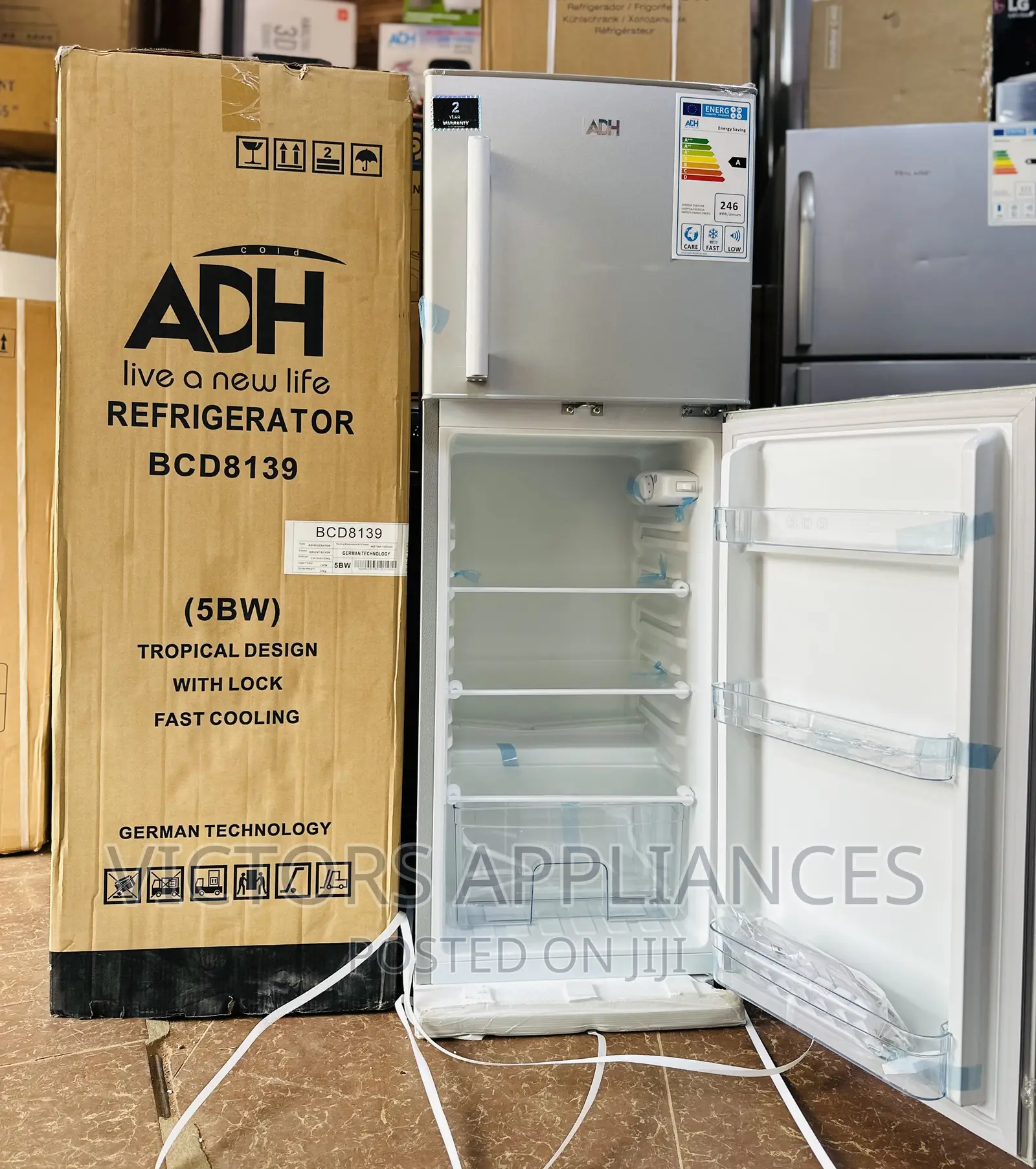 Adh Refrigerator 158L Double Door