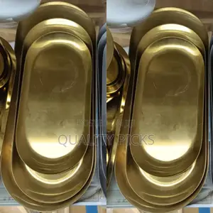 Stainless Steel Gold Tray