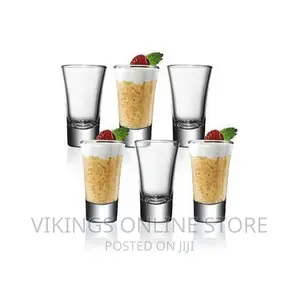 6 Pieces of Heavy Base Shot Glasses - Colorless