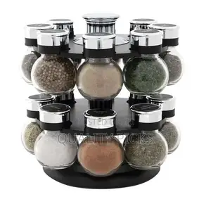 Spice Jar Rack Organizer