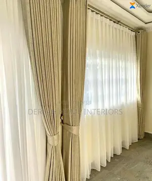 Choclate/Cream Curtains  (Each Complete Meter)