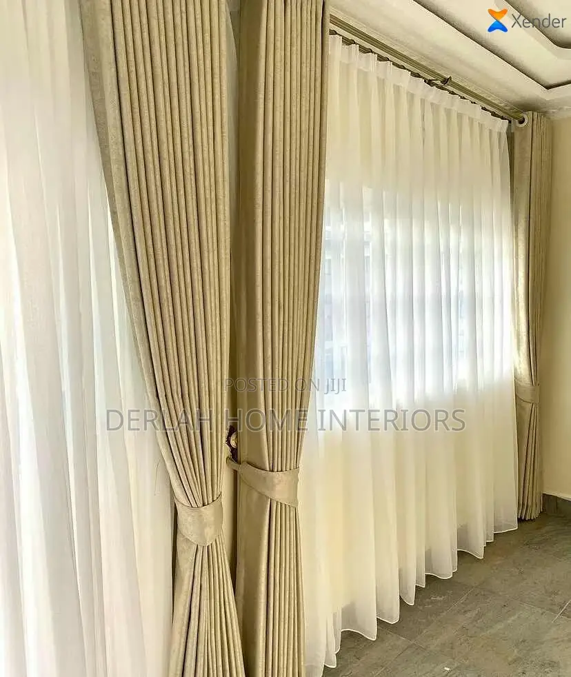 Choclate/Cream Curtains  (Each Complete Meter)