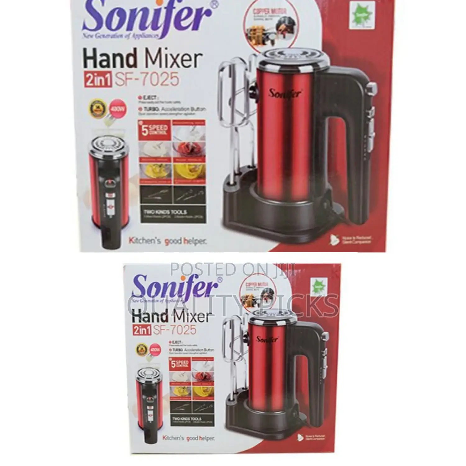 2 in 1 Sonifer Hand Mixer