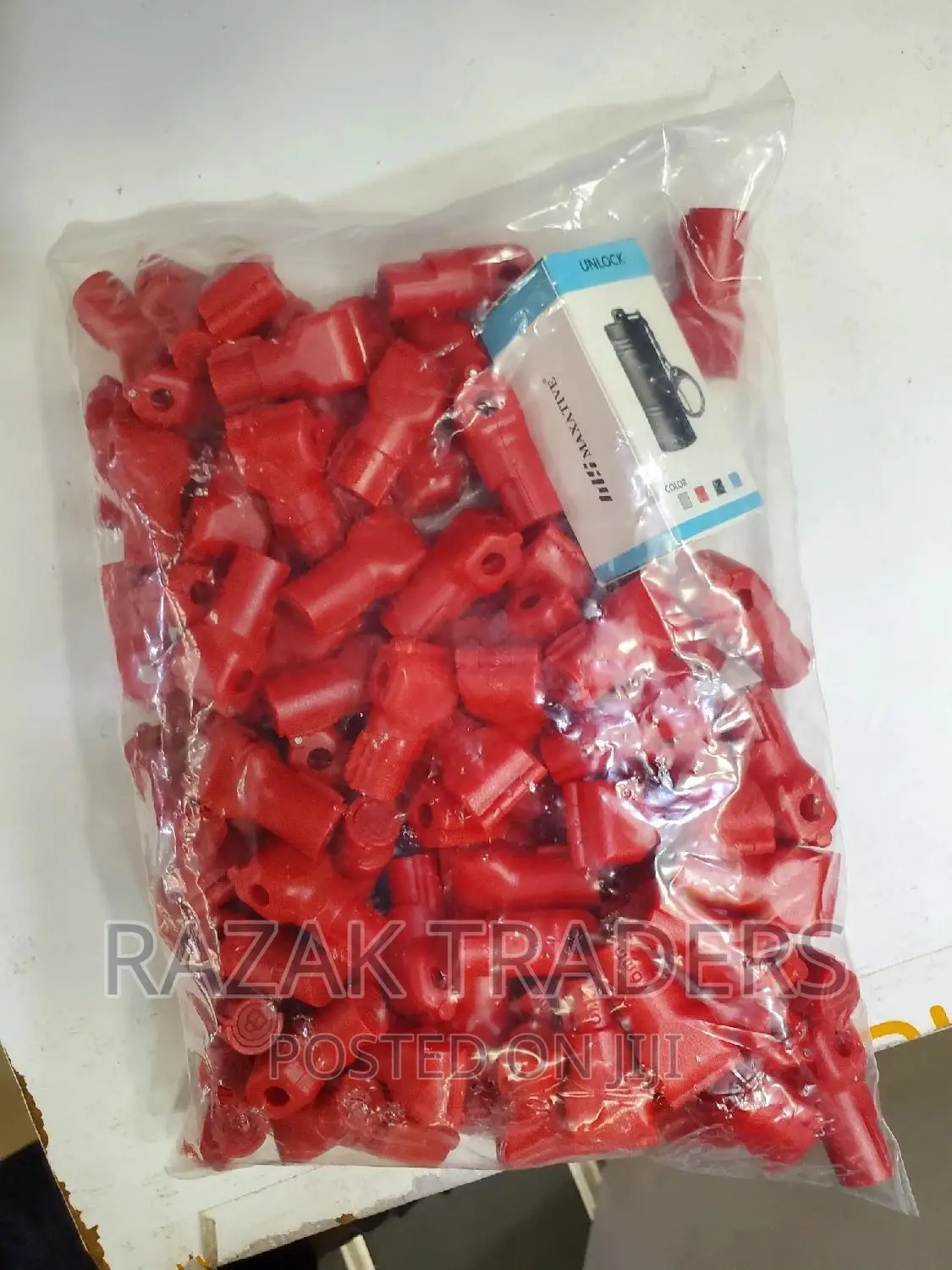 Anti-theft Peg Hook-lockred, Pack Of 100pcs
